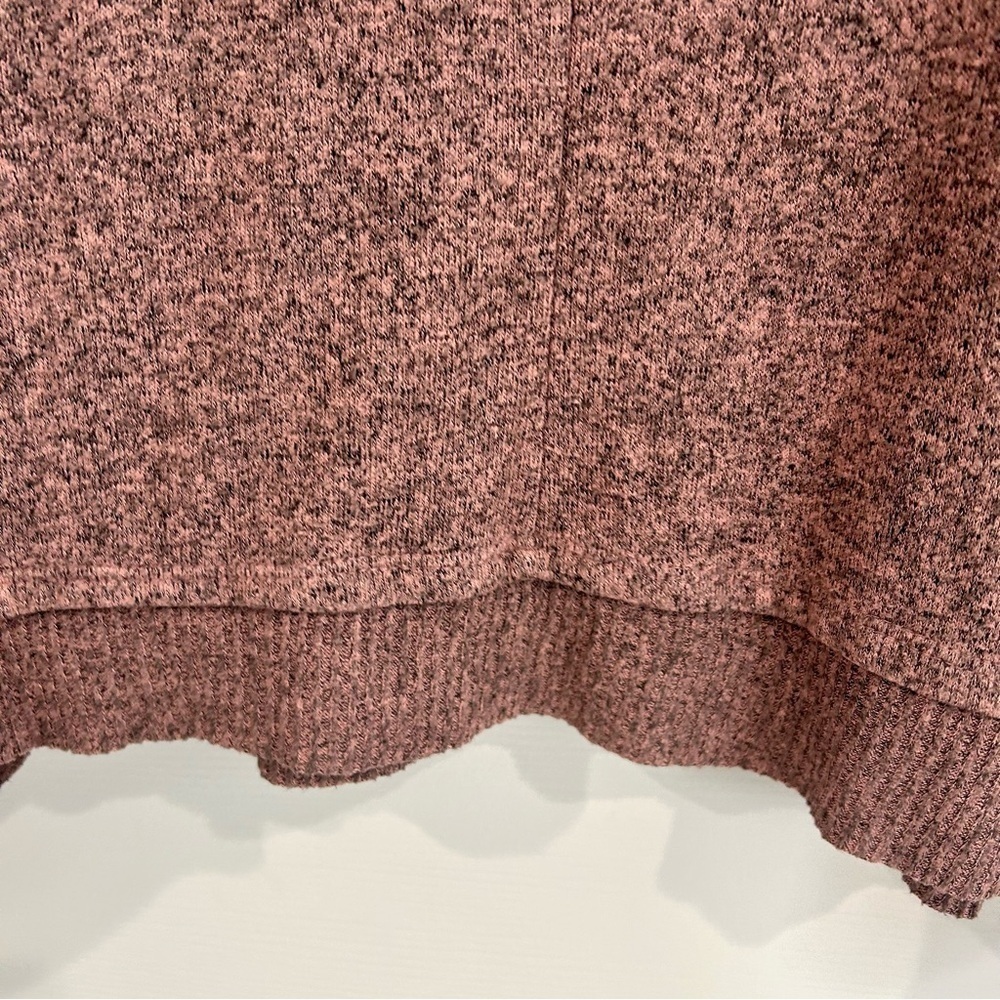 Soft Surroundings Tunic Long Sleeve V-Neck Shirt XL Comfy Heathered Pink Boho - Picture 6 of 8